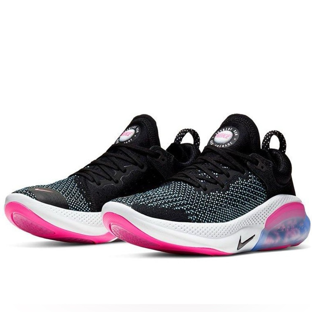 Nike Joyride Run Flyknit Women’s Running Shoes. Black Pink Blast